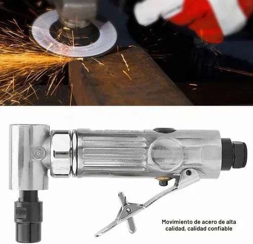 Vista 2 de Akozon 1/4-Inch Angle 90 Degree Die Grinder 20000 RPM Grado Industrial Aire Doblado Neumático Die Grinder Disco