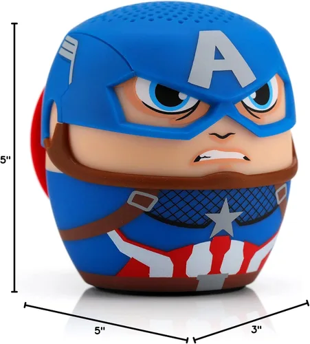Vista 3 de Bitty Boomers Marvel Avengers Captain America - altavoz Bluetooth pequeño