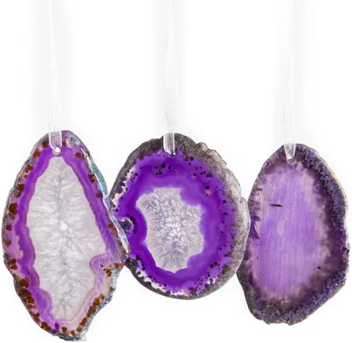 Vista 11 de YGLINE Adornos de cristal para árbol de Navidad, cuentas de cristal, adornos de bola, adorno de piedras preciosas para decoración de árbol de Navidad