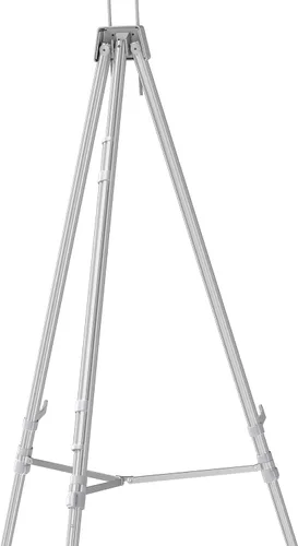 Vista 9 de Quartet Caballete, Aluminio, Servicio Pesado, Telescopio, 66" Max. Altura, Soporta 45 Lbs, Plata (55EX)
