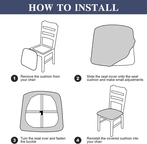 Vista 6 de Fundas elásticas de terciopelo para asiento de silla de comedor, 2 piezas, fundas protectoras de asiento suaves para sillas de comedor, fundas Negro