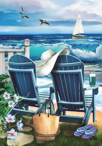Vista 7 de Briarwood Lane Bandera de Jardín Dog Days of Summer