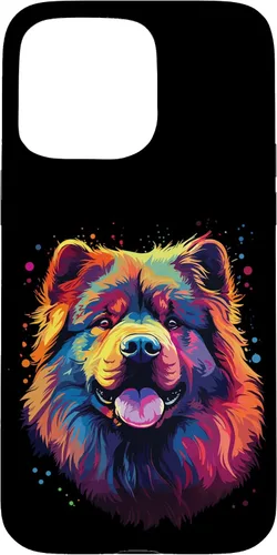 Vista 31 de Watercolour Colourful Dog Chow Chow Case for iPhone 16