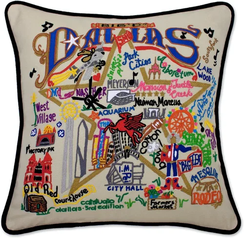 Vista 62 de Catstudio Portland (Oregon) - Almohada decorativa bordada