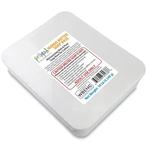 Vista 34 de Primal Elements Base de jabón de aloe – Base de jabón hidratante para derretir y verter glicerina para manualidades y hacer jabón, fácil de cortar
