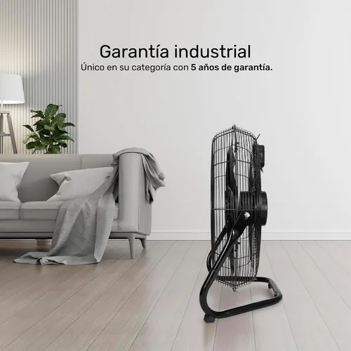Vista 3 de Taurus FLASH - Ventilador industrial de piso de 20 pulgadas, ventilador de parrilla de metal de alta velocidad con cuchillas de plástico