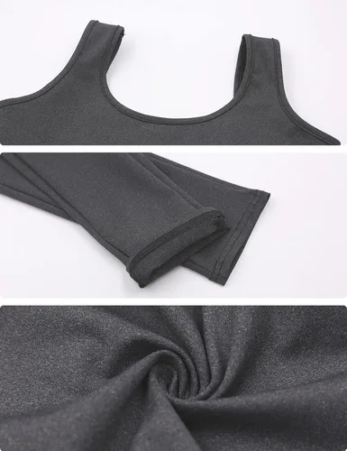 Vista 5 de Amilia - Body de una pieza para mujer, cuello redondo, sin mangas, bodycon