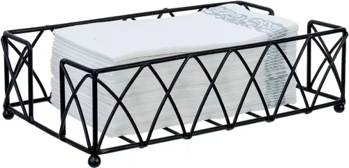 Vista 12 de MyGift Toallas de papel de triple pliegue, moderno soporte de toalla de mano de alambre de metal en acabado en tono latón, encimera de baño
