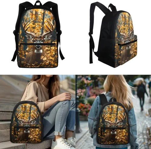 Vista 102 de FOR U DESIGNS Fuego baloncesto impreso niños escuela mochilas viaje mochila libro bolsa