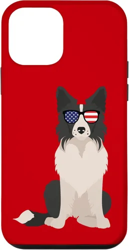 Vista 16 de Border Collie July 4th Patriotic American Sunglasses Dog Case for iPhone 16