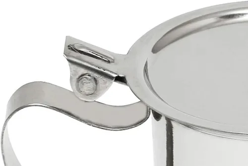 Vista 5 de Soro Essentials - Juego de 2 - Crema apilable de acero inoxidable de 10 onzas - Mini jarra para servir leche, café, crema, aderezo de ensalada