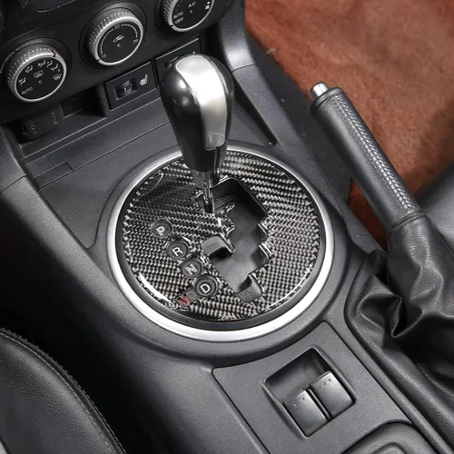 Vista 5 de Adhesivos de fibra de carbono suave para engranajes de control de automóvil, cubierta protectora para moldura de marco, marco de engranajes