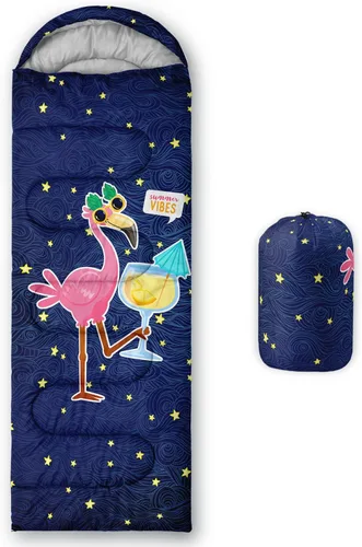 Vista 16 de HOSIMA Saco de dormir de mariposa para adultos y niños para campamento, saco de dormir ultraligero gótico negro para clima frío y verano.