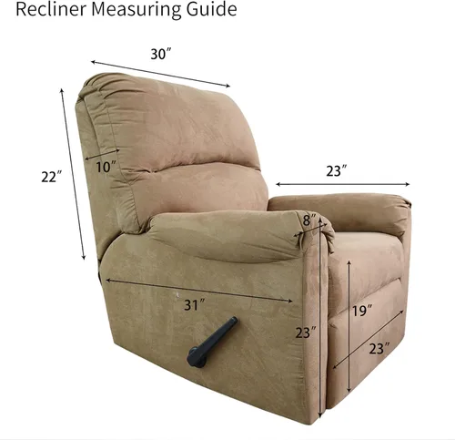 Vista 6 de Easy-Going Funda de sofá reclinable de jacquard elástico, suave de 4 piezas, con lazo elástico, protector de muebles lavable para niños, mascotas
