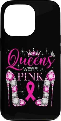 Vista 10 de iPhone 16 Queens Wear Rosa Concientización del Cáncer de Mama Estuche de Cinta Rosa