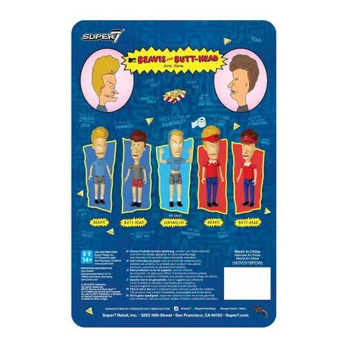 Vista 3 de Super7 Beavis and Butt-Head The Great Cornholio - Figura de acción de Beavis y Butt-Head de 5 pulgadas, coleccionables clásicos de TV y juguetes