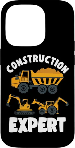 Vista 17 de iPhone 13 Pro Max Truck Construction Expert Excavator Digger para niño pequeño caso