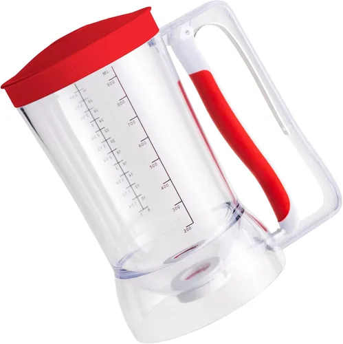 Vista 5 de Vertedor de panqueques y dispensador de masa para cupcakes sin desorden Capacidad de 4 tazas Control de vertido de precisión y mango fácil