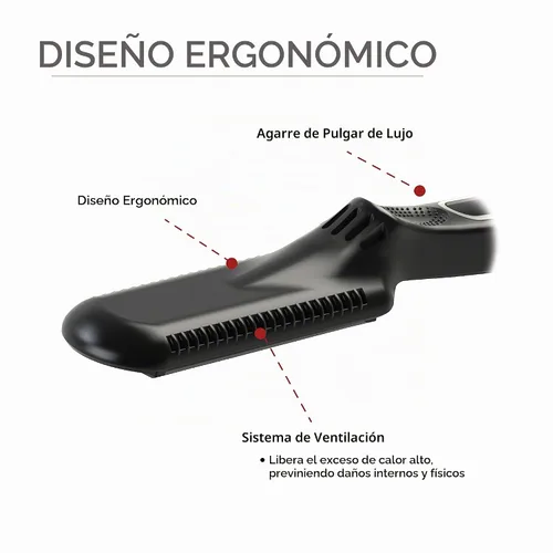 Vista 5 de Croc Classic Nano-titanium, plancha plana (placa de titanio negra) 842 grados fahrenheit, 1.5