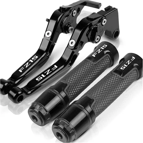 Vista 18 de SCUUBE Motorcycle CNC Accessories Adjustable Folding Extendable with A Brake Clutch Levers Handlebar Hand Grips Ends for Yama&ha FZ150I FZ 150I