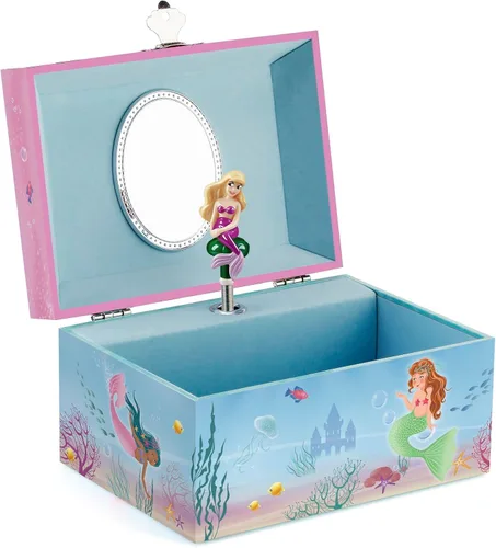 Vista 12 de RR ROUND RICH DESIGN Joyero musical para niñas rosa