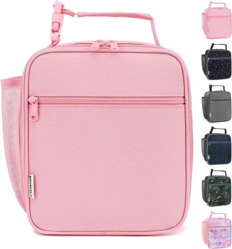Vista 16 de GYEUKHAM Bolsa de Almuerzo Aislada para Mujeres, Niñas, Adolescentes, Bolsa de Almuerzo para Niños Grande con Aislamiento, Grande, Reutilizable
