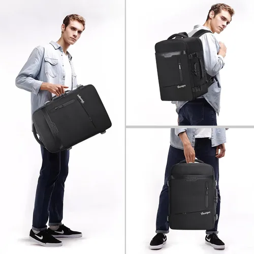 Vista 4 de YOUNGOA Mochila de mano para viajar en avión, mochila de viaje grande aprobada por aerolíneas, bolsa de artículos personales de 35 L, mochila