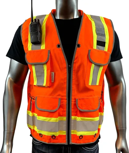 Vista 7 de VERO1992 Class 2 Heavy Woven Two Tone Engineer Hi Viz