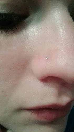 Vista 9 de D.Bella Nose Rings 10Pcs 18G Nose Screw Rings Studs Surgical Steel Piercing Jewelry 2mm Clear CZ Silver