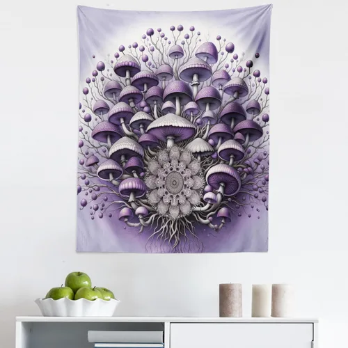 Vista 49 de Ambesonne Tapiz de arte afro, hombre negro fuerte con una corona de trazos impresión de pintura moderna, decoración de tela para colgar en la pared