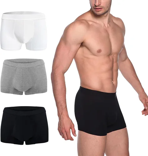 Vista 13 de AIRCUTE Washable Absorbency Urinary Incontinence Underwear for Men Bladder Leakage Protection Boxer Briefs, 3 Pack