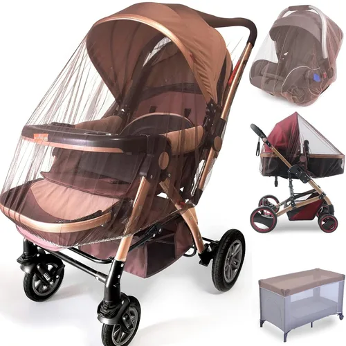Vista 11 de Mosquitera para cochecito de bebé (paquete de 2) – Protección de malla duradera para moisés, cunas, corrales, Pack N Plays y mini cunas portátiles