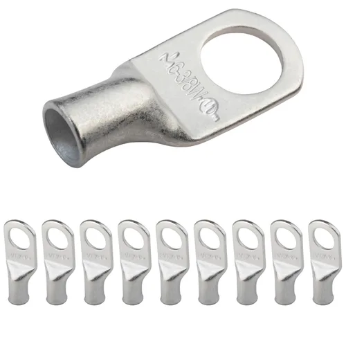 Vista 38 de SELTERM 5 piezas terminales de cable de cobre estañado 1/0 AWG perno de 1/2", extremos de cable de batería, terminales de anillo, conectores