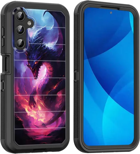 Vista 77 de Funda para Galaxy A15 5G, cuerpo completo, protección contra caídas, a prueba de polvo, resistente de 3 capas, militar, resistente, duradera