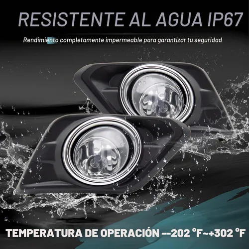 Vista 6 de Kit de montaje de luces antiniebla de conducción para Nissan X-trail Rogue 2014-2016 Reemplazo de luz antiniebla con interruptor de bombillas