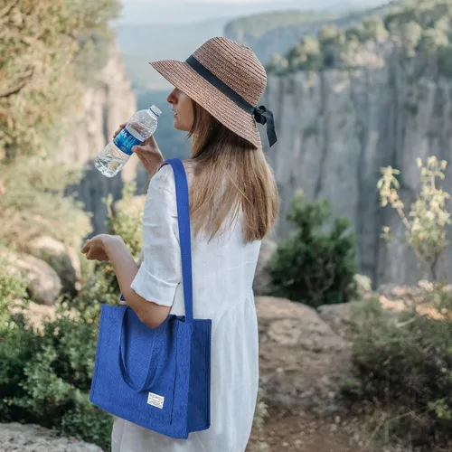 Vista 6 de Valleycomfy Bolso de mano de pana para mujer, bolso cruzado de viaje, bolso de hombro para mujer, bolsos de trabajo, bolso de mano para uso diario