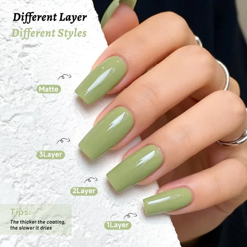 Vista 43 de OpenLive Esmalte de uñas negro de 0.6 fl oz, gran volumen, secado rápido, secado rápido y de larga duración, arte de uñas de color para bricolaje
