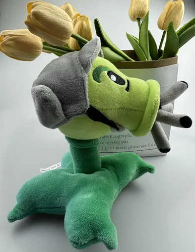 Vista 7 de JHESAO 8 "Plantas y Peashooter Zombies Juguetes de peluche PVZ 1 2 Peluche Suave Muñeca Gatling Guisante Tirador Juguete Nuevo