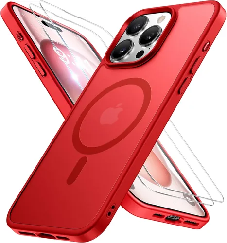 Vista 37 de Miracase Funda diseñada para iPhone SE 2022/SE 2020/7/8, funda multicolor de silicona a prueba de golpes (rojo)