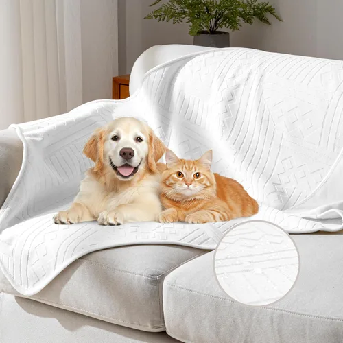 Vista 10 de Funda impermeable para silla reclinable, lavable de terciopelo de doble cara y patrón reversible, para sofá, cama, automóvil y sofá, protección
