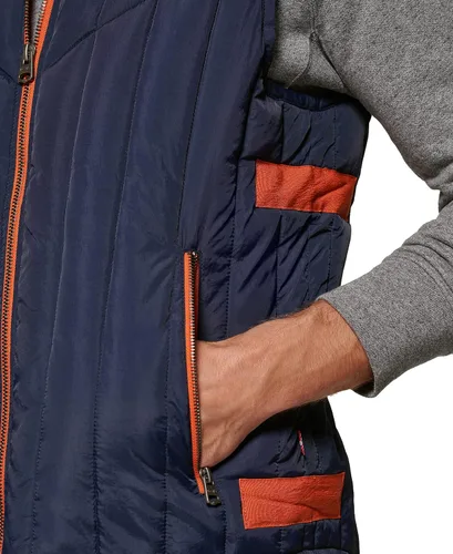 Vista 5 de Levi's Chaleco utilitario acolchado para hombre con detalles de contraste