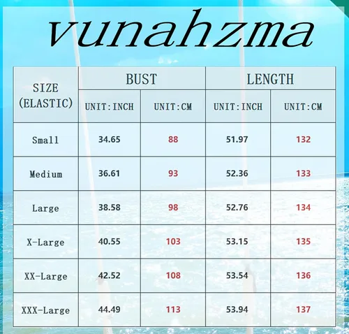 Vista 3 de vunahzma - Vestido largo y sexy para mujer, casual, sin mangas, talla extragrande, holgado, con bolsillos
