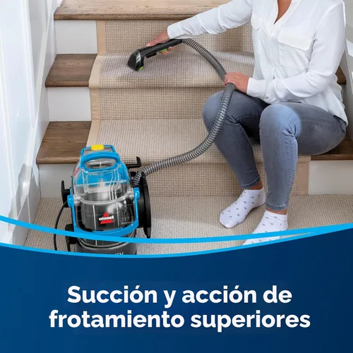 Vista 4 de Bissell Little Green Pro - Limpiador portátil para alfombras y tapicería y detalle de coche/auto con herramienta para manchas profundas, herramienta