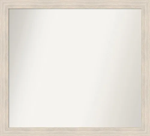 Vista 102 de Amanti Art Espejo personalizado, espejo de baño estrecho Alexandria White Wash, espejo de pared o espejo de tocador de baño sobre el fregadero