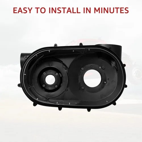 Vista 5 de HAKA TOUGH Cubierta de embrague interior con cubierta de cinturón de aluminio Protector de protección para 2018-2022 Can Am Maverick X3 Max R RR