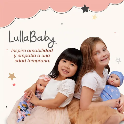 Vista 9 de LullaBaby Baby Doll Nursery Playset with 14-Inch Doll, Stroller