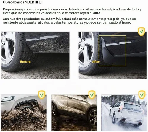 Vista 5 de Protectores contra salpicaduras compatibles con Mazda CX-5 2022