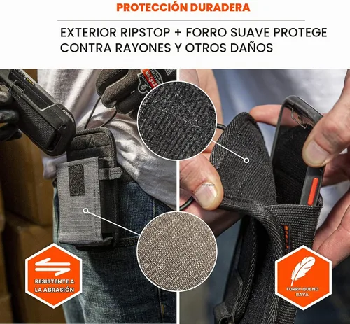 Vista 3 de Ergodyne Squids 5544 - Funda para escáner de código de barras para computadoras móviles de tamaño de teléfono, soporte para escáneres de código