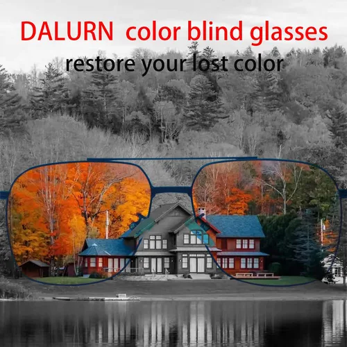 Vista 4 de Daltónico Gafas de sol ciegas rojas-verdes Corrección de color YM-019, Rojo