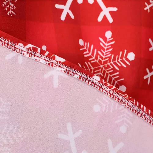 Vista 5 de ZEFOTIM Vestidos de Navidad para mujer, manga cortacapa, cuello en V, volantes, lindo, elegante, muñeco de nieve, reno, vestido de Navidad LY180